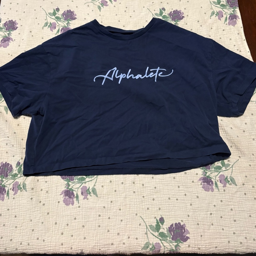 Alphalete Dark Blue Graphic Tee